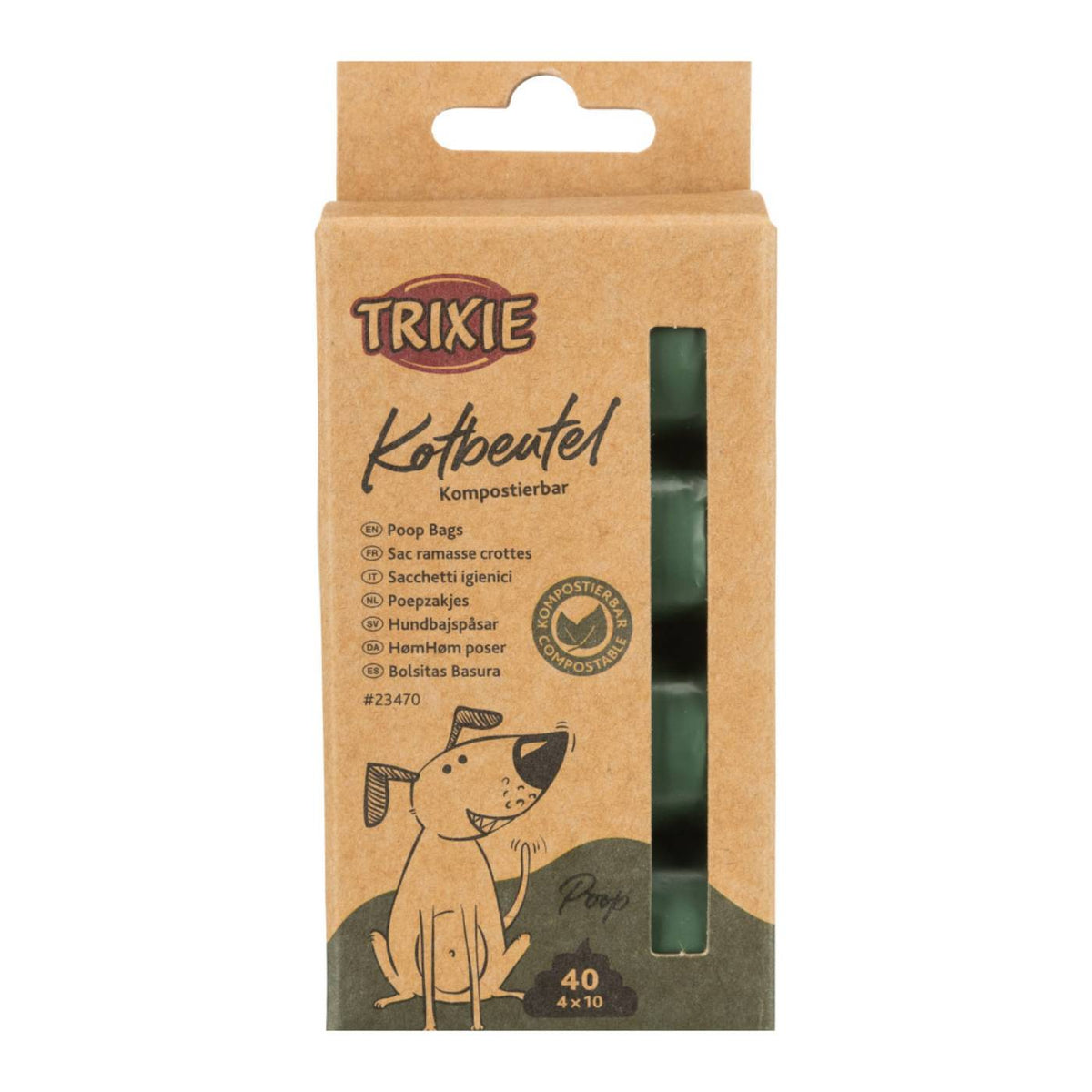 Trixie Sacchetti Igienici Compostabili in Amido di Mais per Cani conf. da 4 Rotoli x10pz TG.M