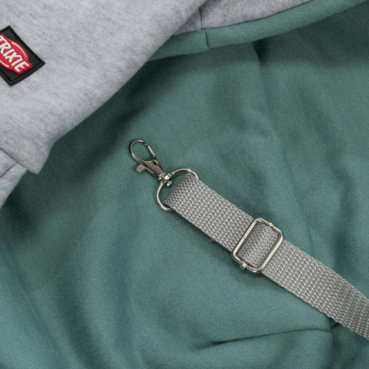 Trixie Borsa frontale Soft Junior Grigio/Menta per Cuccioli e Cani Max 5 Kg di Peso