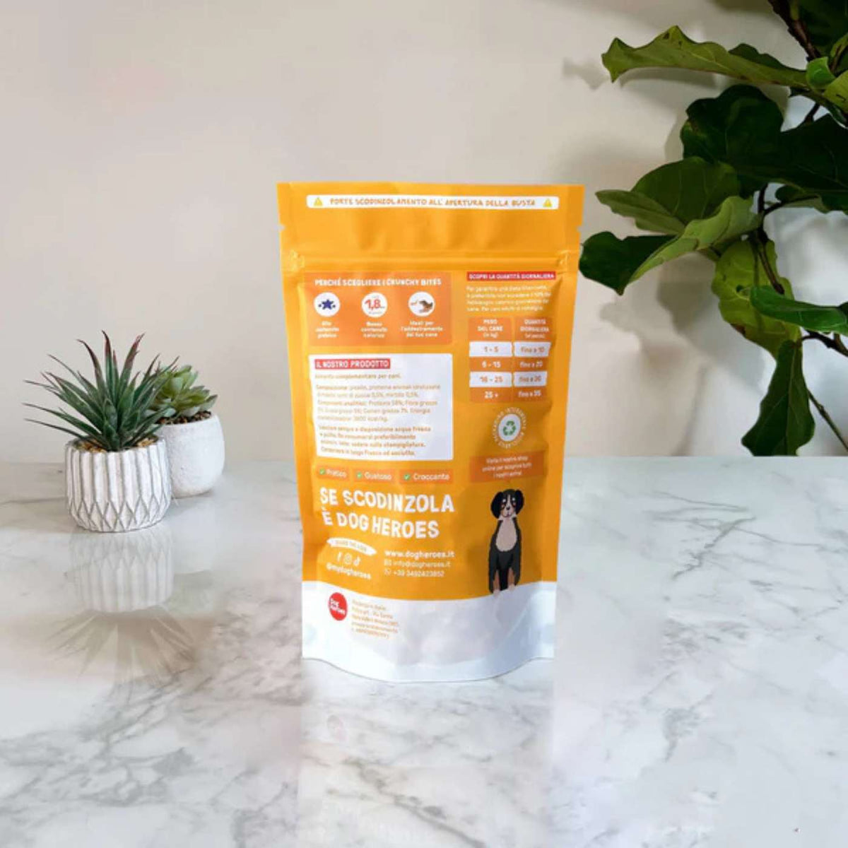 Dog Heroes Crunchy Bites Vitality Snack Naturali per Cani 80 g