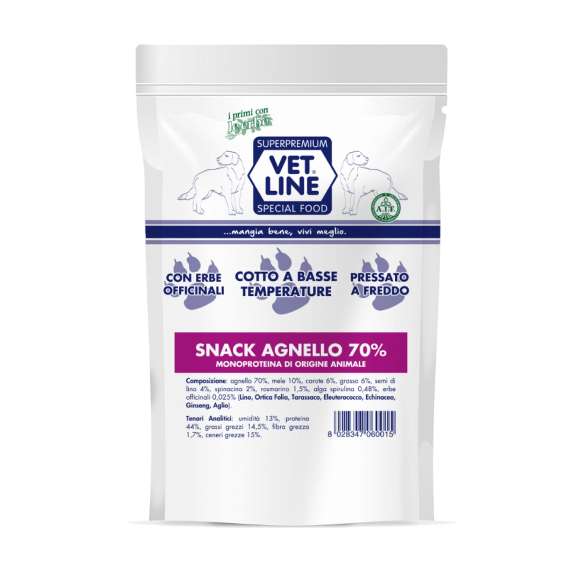 Vet Line Box Snack Confezioni Miste 10 Pezzi x 80g VetLine