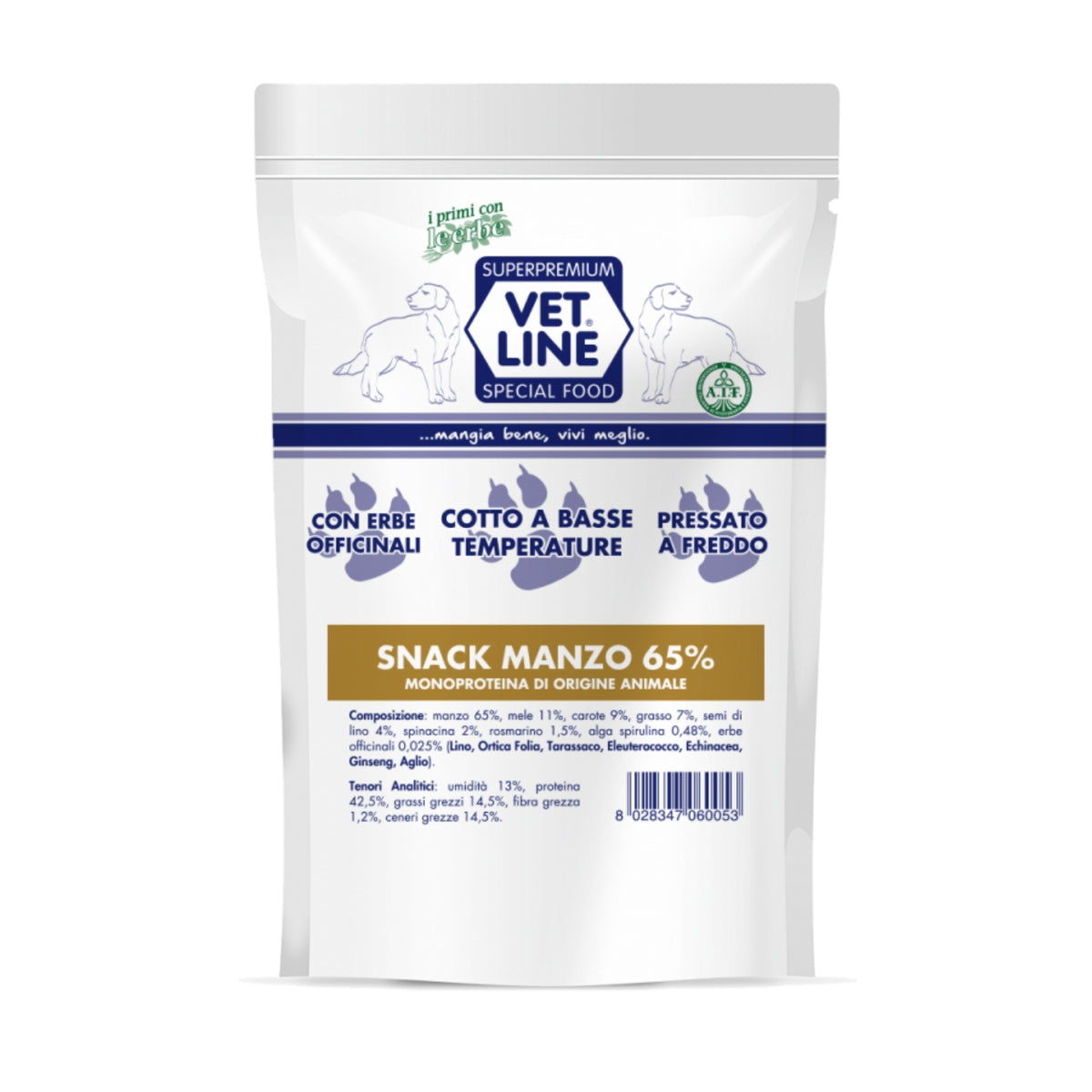 Vet Line Box Snack Confezioni Miste 10 Pezzi x 80g VetLine