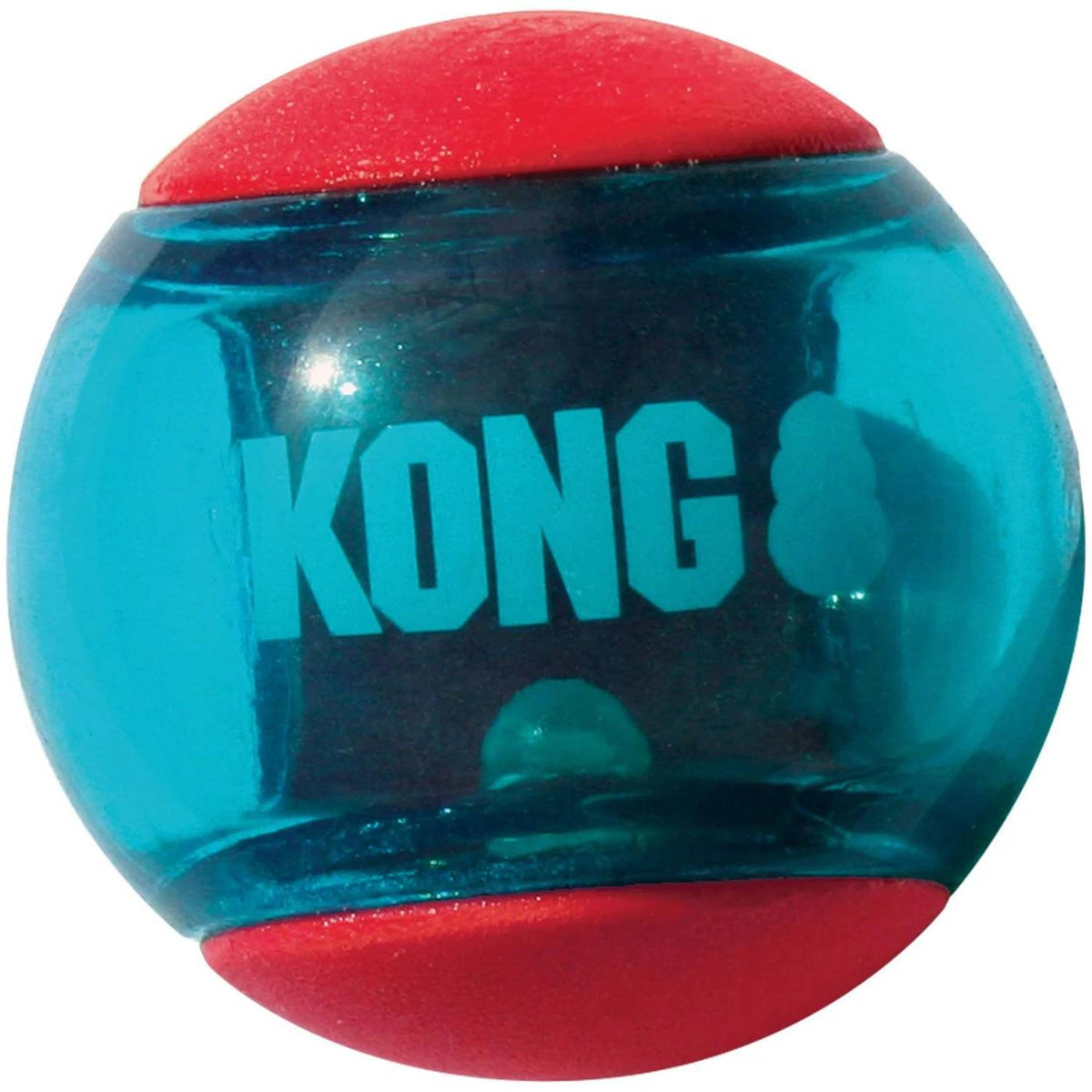 Kong Gioco per Cani Palla Squeezz in Gomma Tpr con Squeaker 2 pezzi L Diametro 8 cm