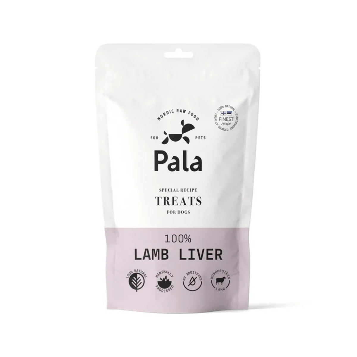 Pala Snack per Cani 100% Fegato di Agnello Monoproteici 100 g