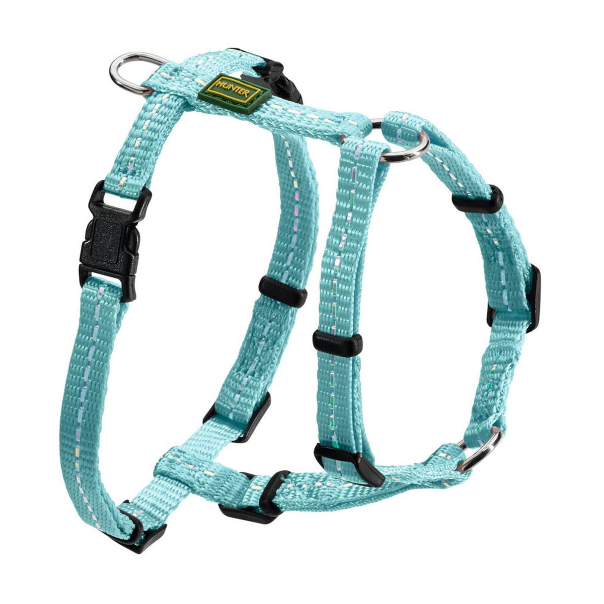 Hunter Pettorina ad H per Cani Tripoli in Nylon Azzurro Riflettente