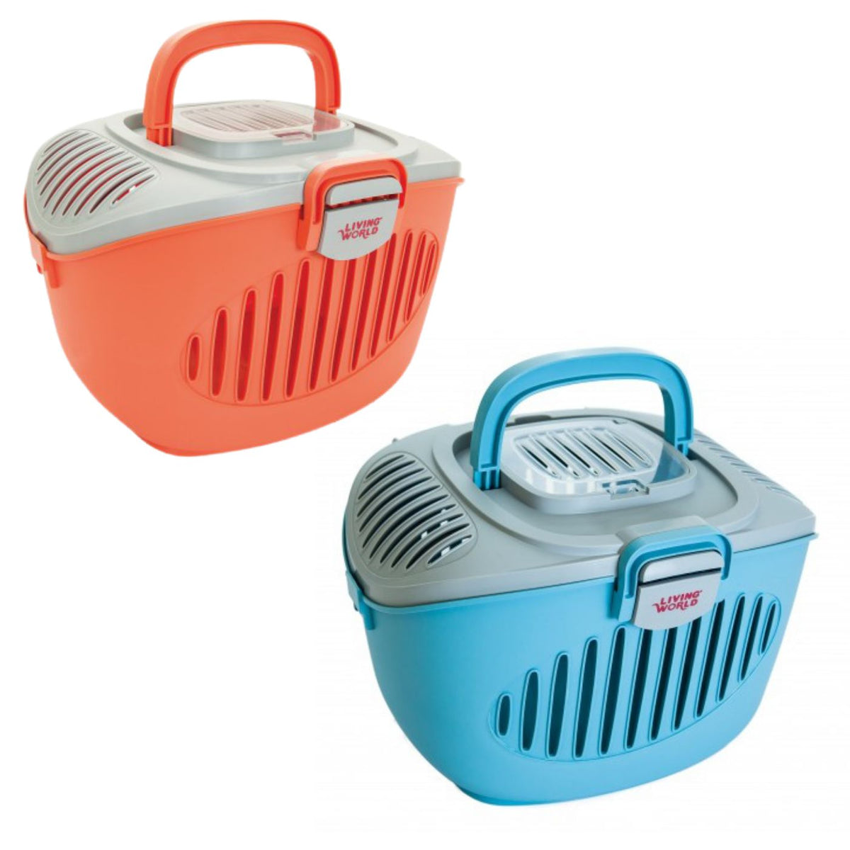 Living World Trasportino per Piccoli Animali Paws2Go in Plastica 36 x 28 x 25 cm