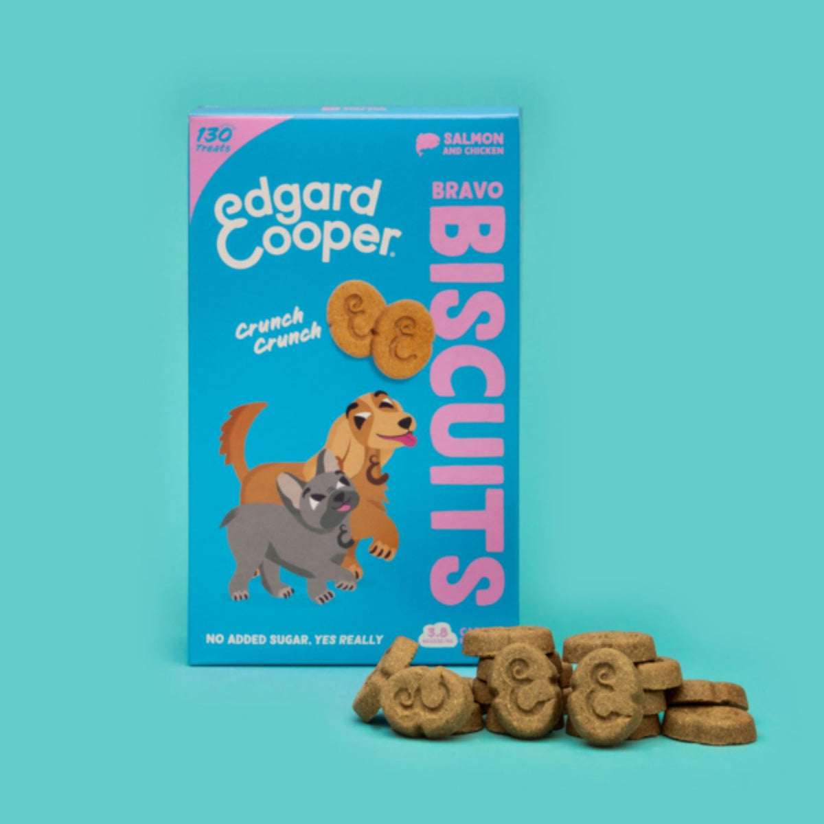 Edgard&amp;Cooper Biscuits Biscotti Salmone e Pollo per Cani 400 g