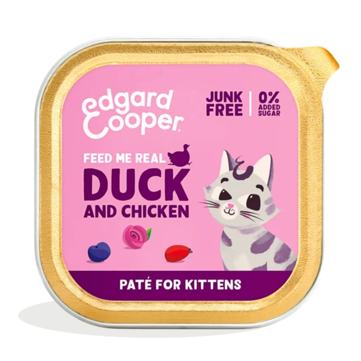 Edgard &amp; Cooper Umido Pate' Anatra e Pollo per Gattini 85 g