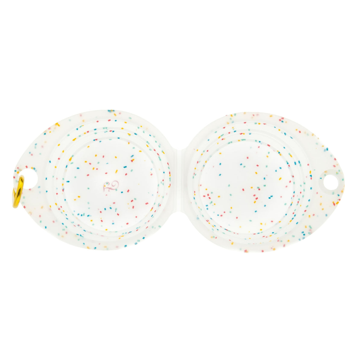 Ferribiella Ciotola Confetti Doppia Pieghevole in Silicone da Viaggio per Animali 2 x 210 ml