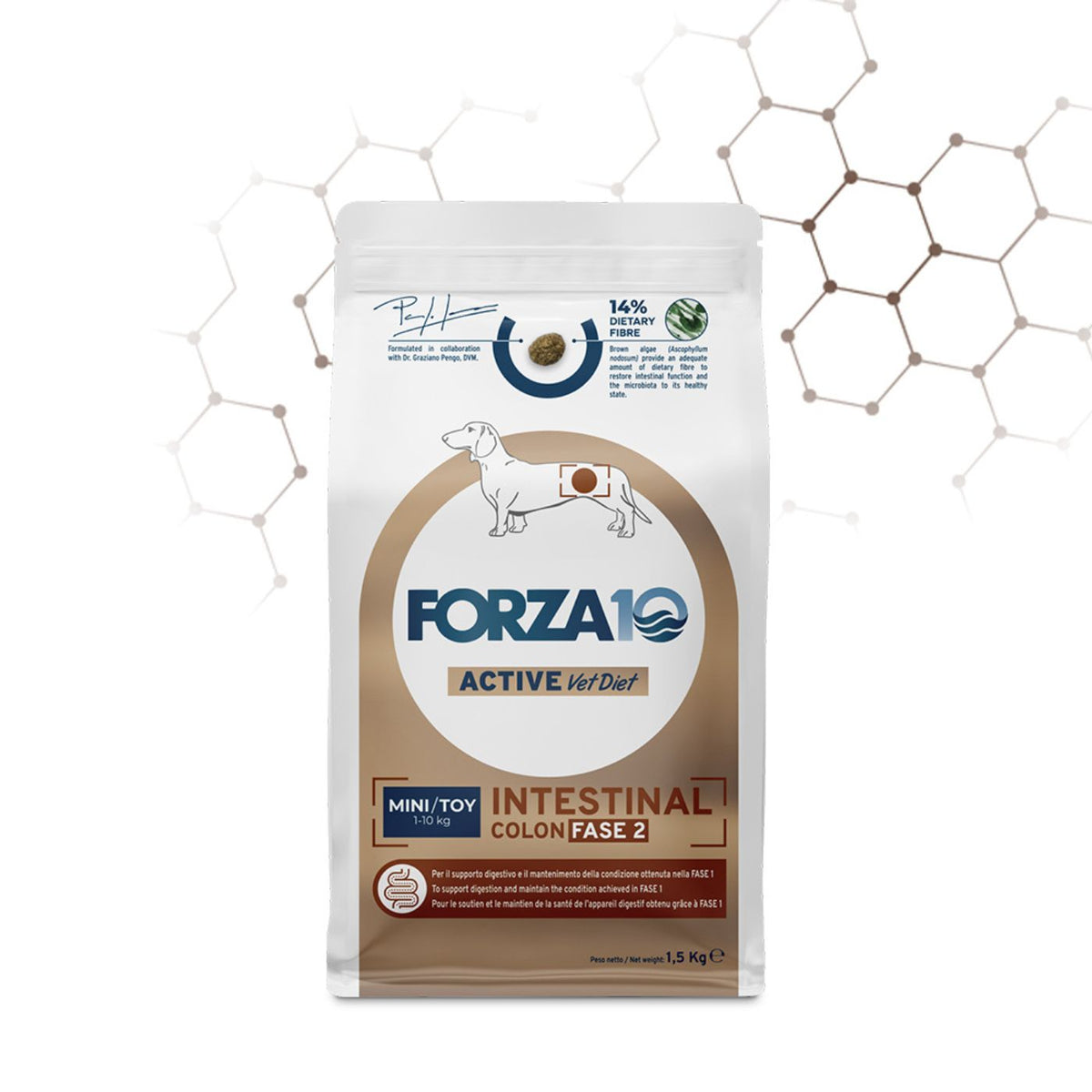 Forza 10 Intestinal Colon Fase 2 Mini e Toy Pesce per Cani Adulti 1,5 Kg