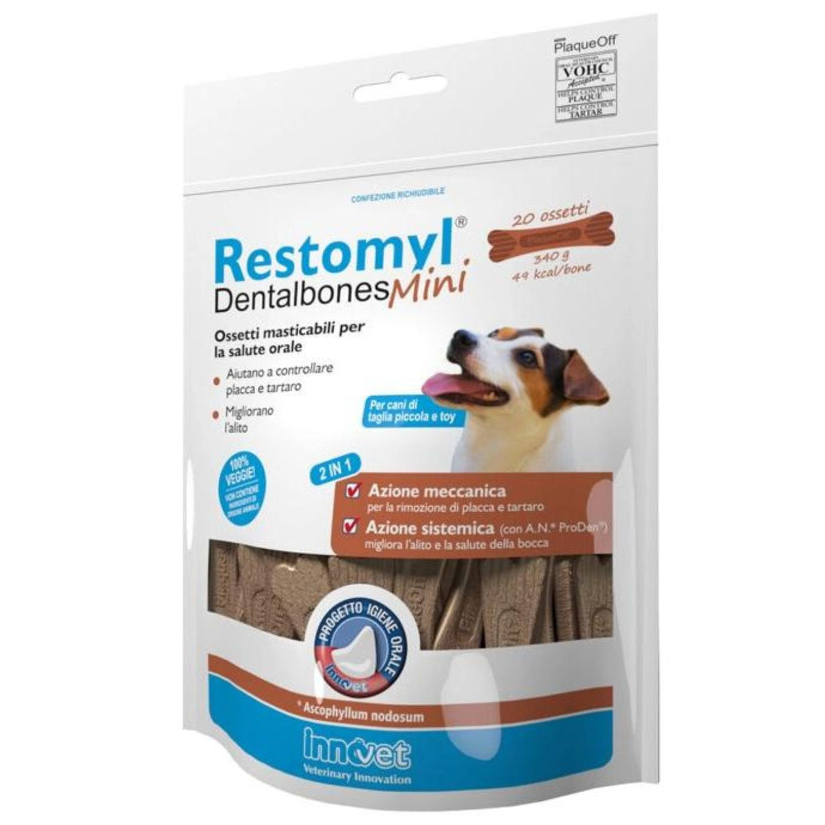 Restomyl Dentalbones Mini Busta da 340 g per Cani Innovet