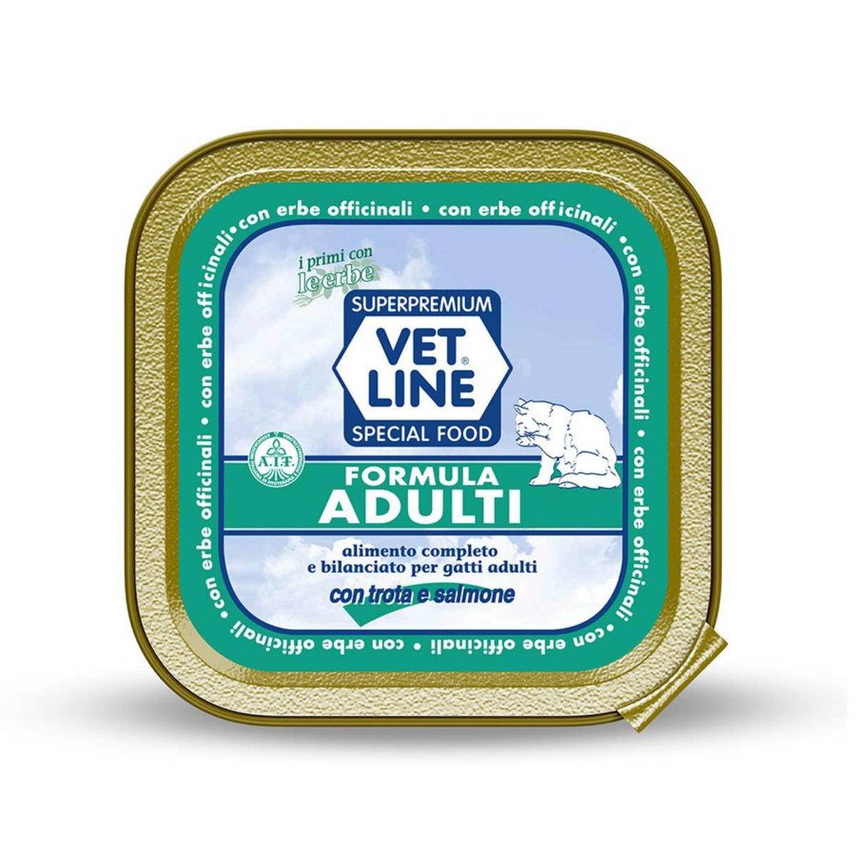 Vet Line Umido Trota e Salmone per Gatti 100 g VetLine