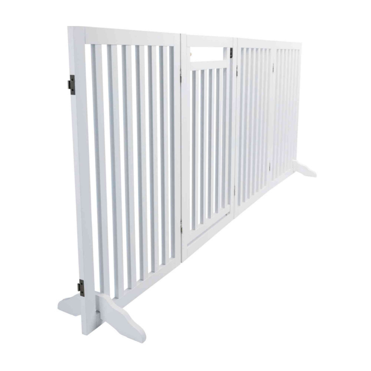 Trixie Cancelletto Recinto per Cani con Porta in Legno Bianco 4 elementi 51 x h.81 cm