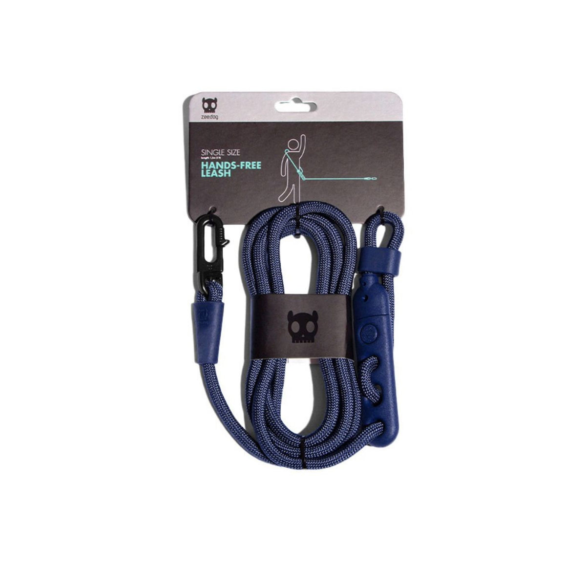 Zee.Dog Guinzaglio Mani Libere per Cani Deep Blue