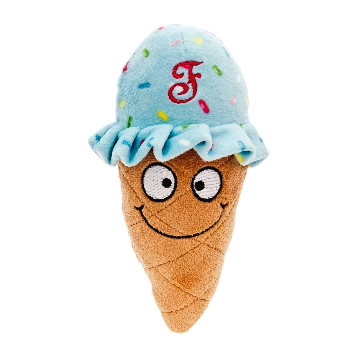 Ferribiella Gioco per Cani Fuxtreme Fluffly Cono Gelato Ciniglia/Gomma 16x7x5cm