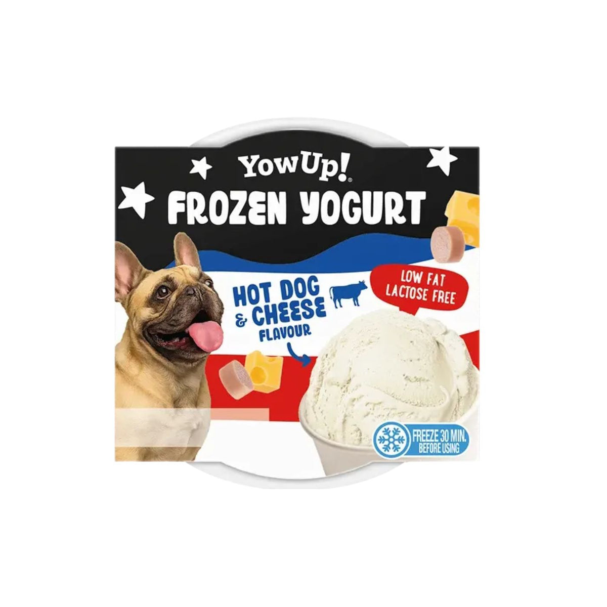 YowUp Frozen Yogurt Gelato per Cani Hot Dog &amp; Cheese 110 g