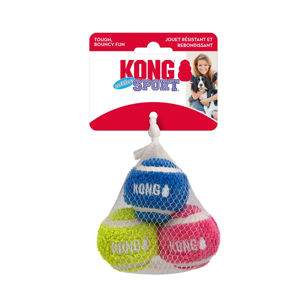 Kong Gioco per Cani Sport Softies Balls 3 pz S