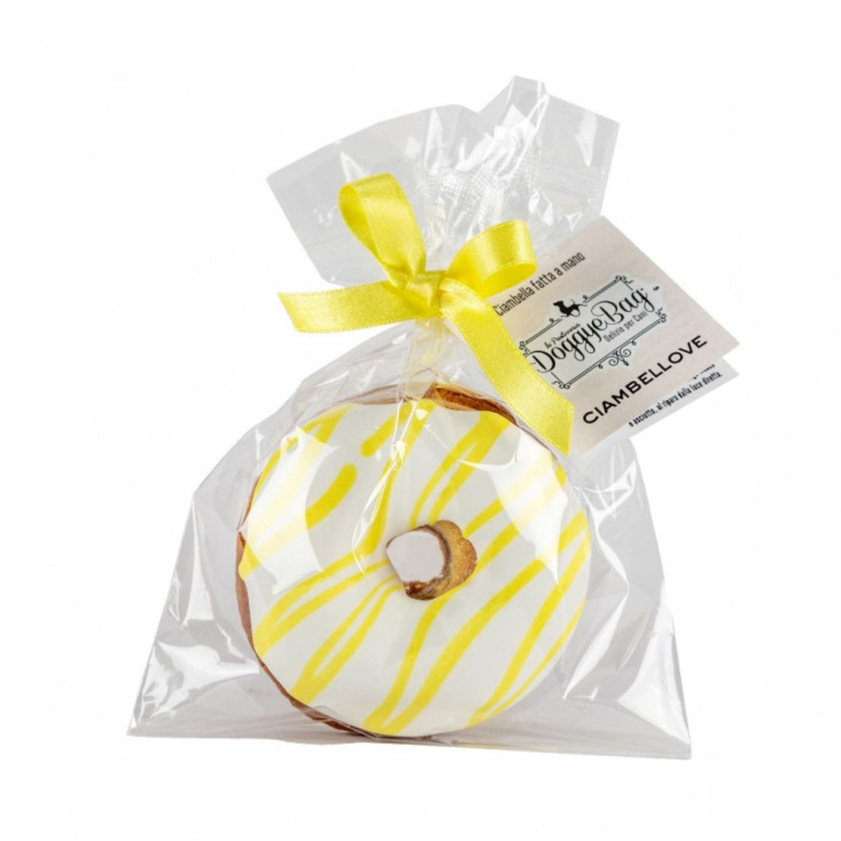 DoggyeBag Ciambellove Ciambella Ricoperta di Glassa allo Yogurt per Cani