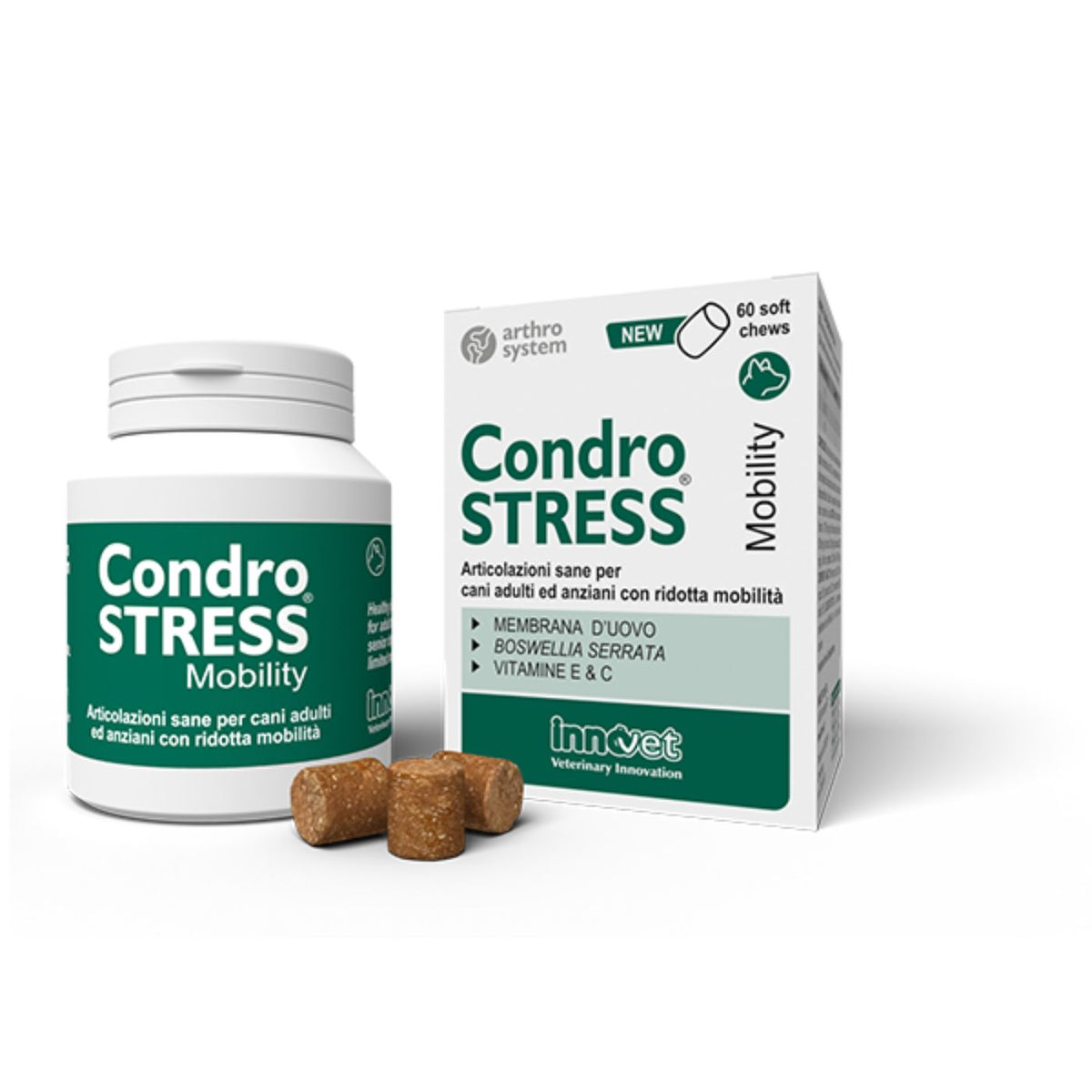 Condrostress Mobility Soft Chews per Cani Adulti e Anziani Innovet