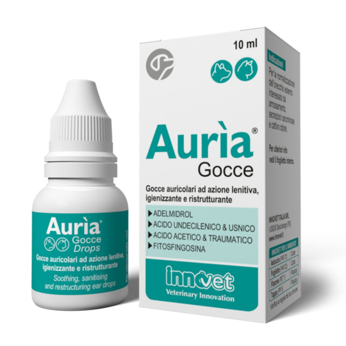Aurìa Gocce per Cani e Gatti Flacone Contagocce da 10 ml Innovet
