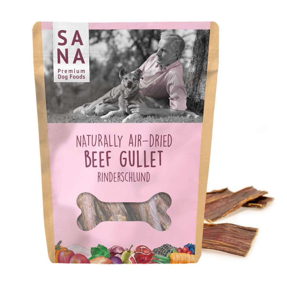 Sanadog Esofago Bovino per Cani Snack Masticativo Naturale
