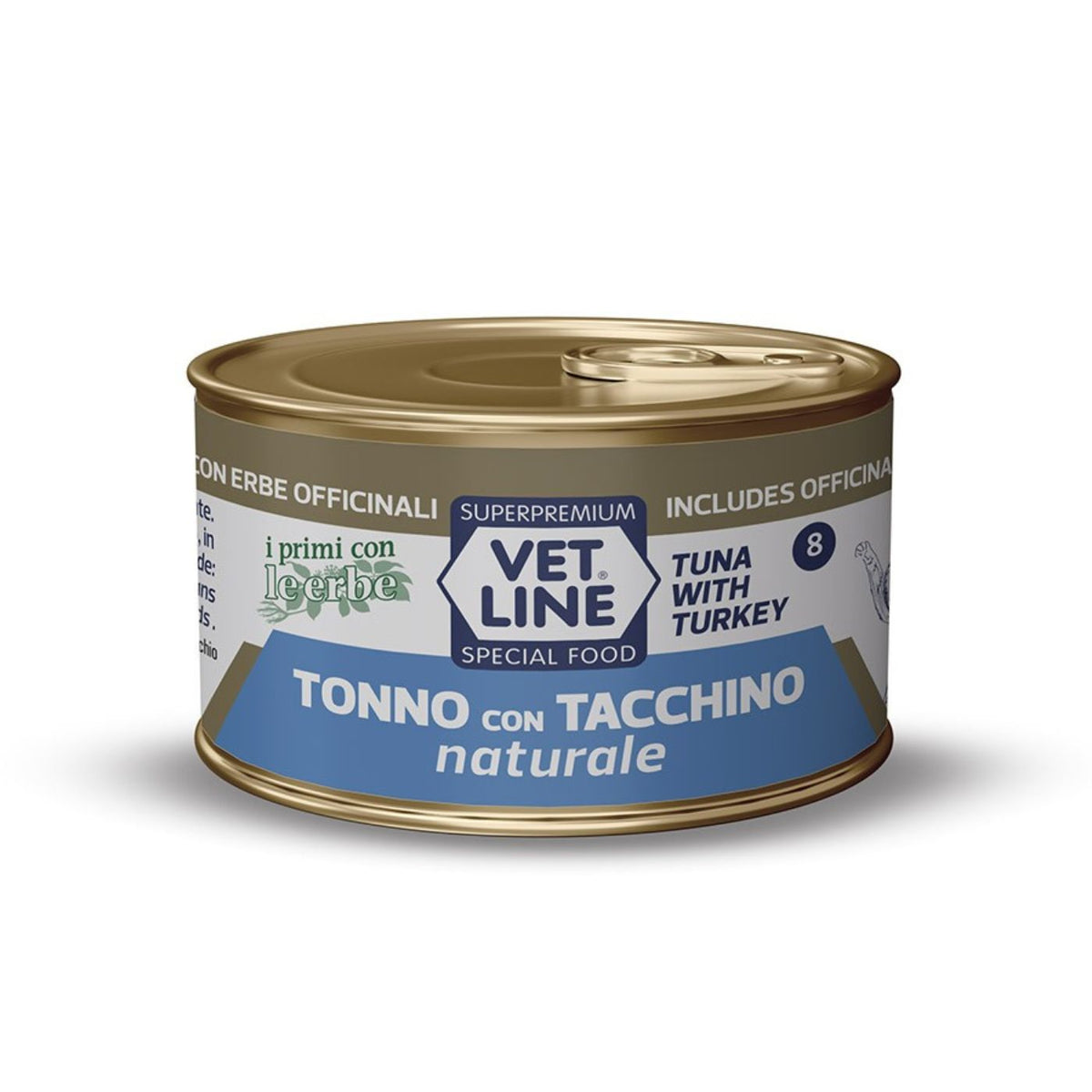 Vet Line Umido Naturale Tonno e Tacchino per Gatti Vetline 70 g