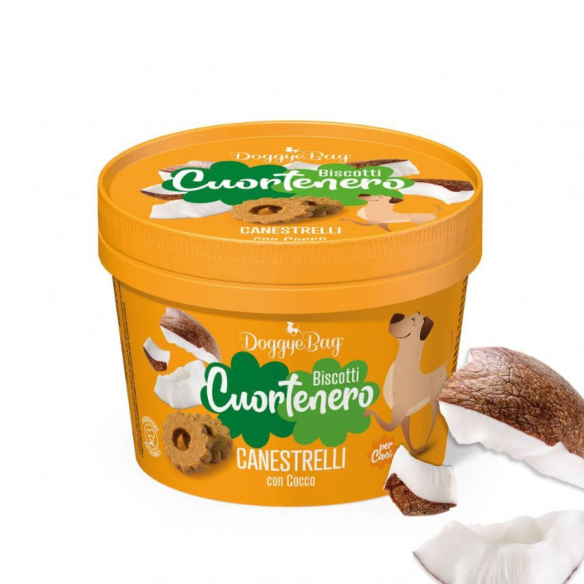 DoggyeBag Biscotti Cuortenero Canestrelli con Cocco per Cani 150 g