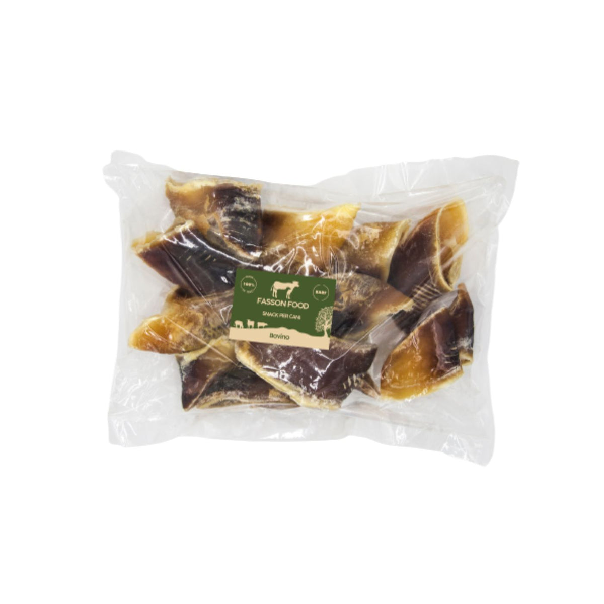 Fasson Food Zoccoli Bovini Filiera Piemontese Conf. 1 Kg Masticativo Naturale per Cani