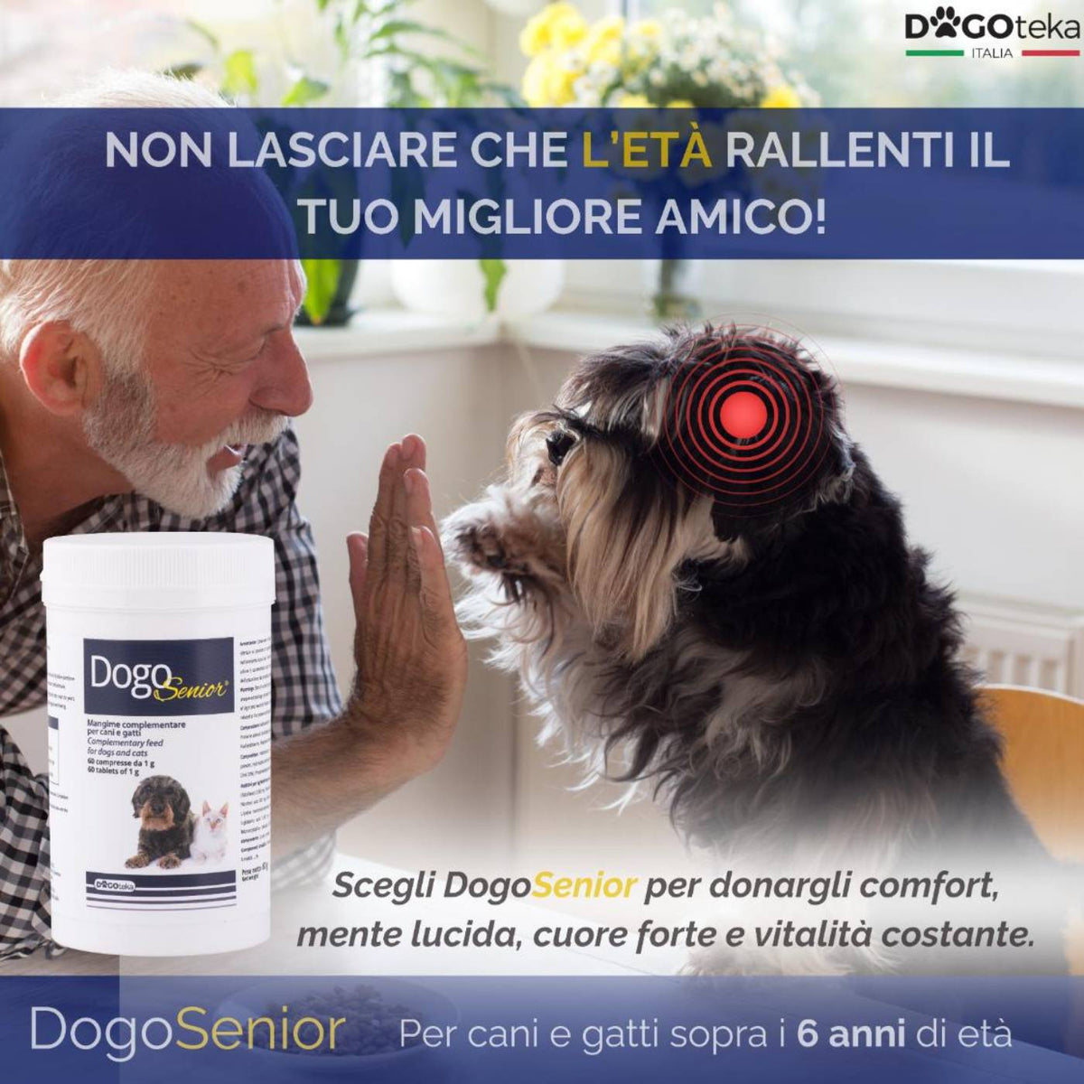 Dogoteka DogoSenior per Cani e Gatti 60 Compresse