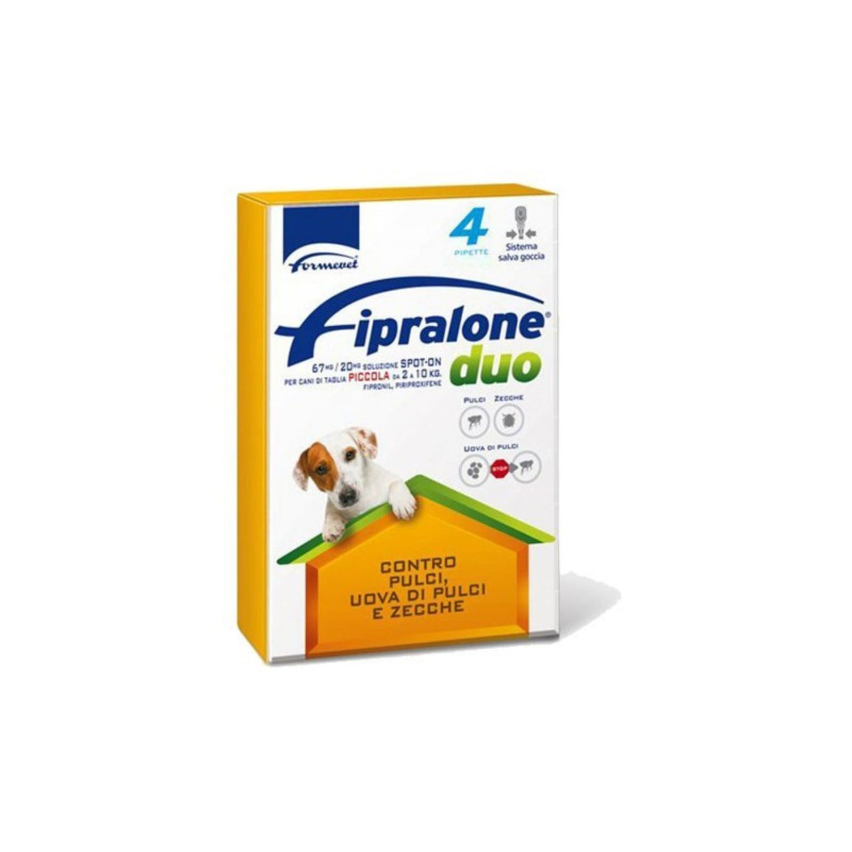 Fipralone DUO Antiparassitario Spot-On per Cani 4 Pipette Formevet