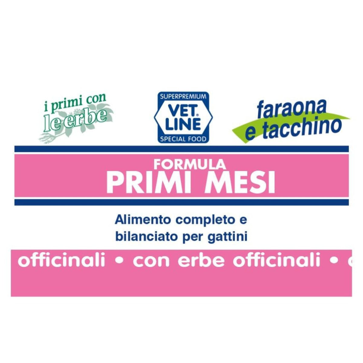 Vet Line Umido Primi Mesi Faraona e Tacchino per Gattini 85 g VetLine