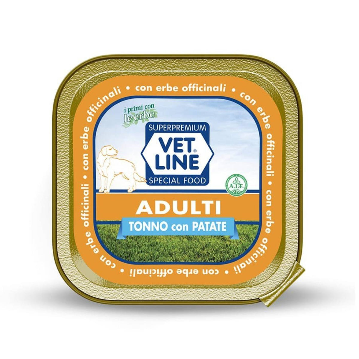 Vet Line Umido Tonno e Patate per Cani Adulti Monoproteico VetLine