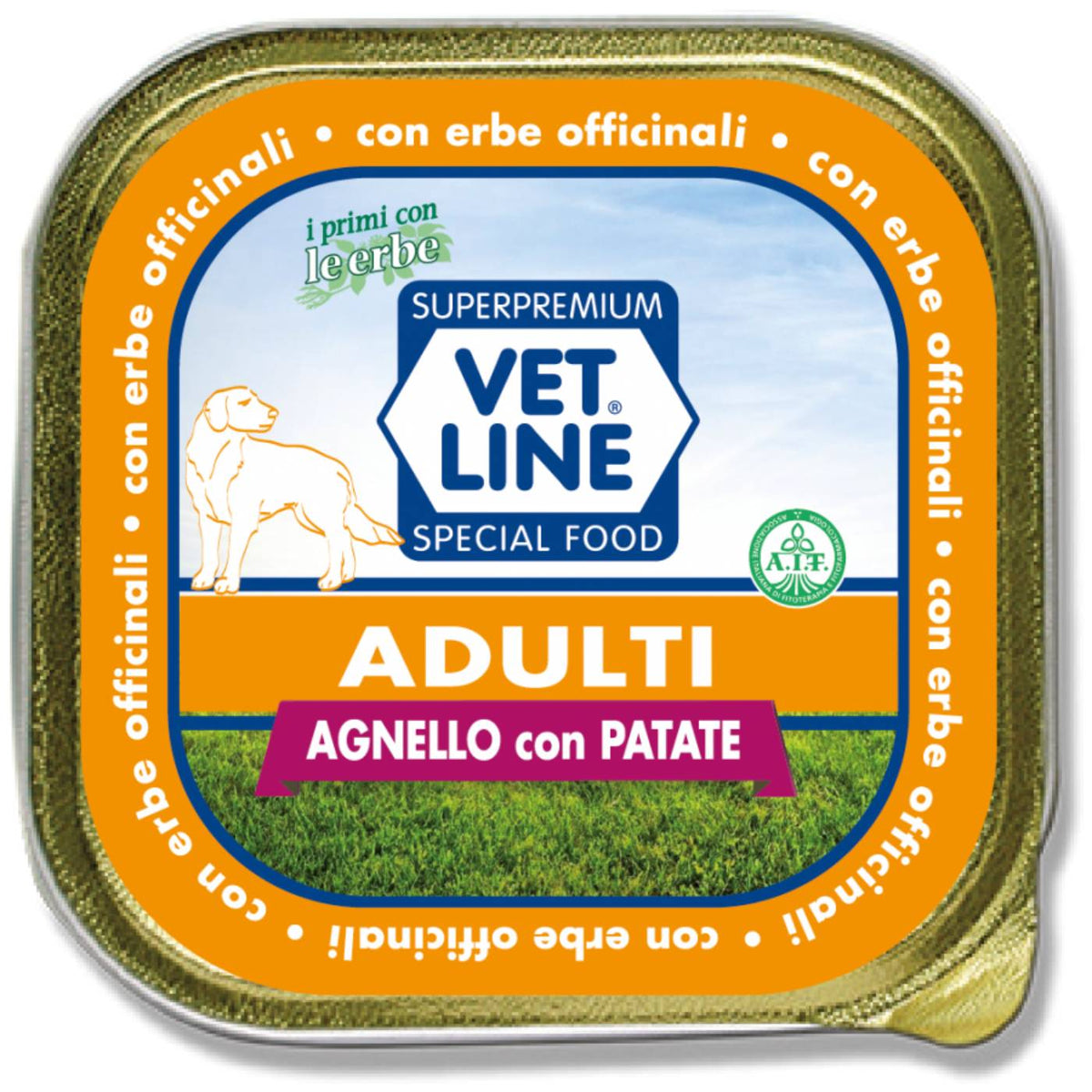 Vet Line Umido Adulti Agnello e Patate per Cani Adulti VetLine