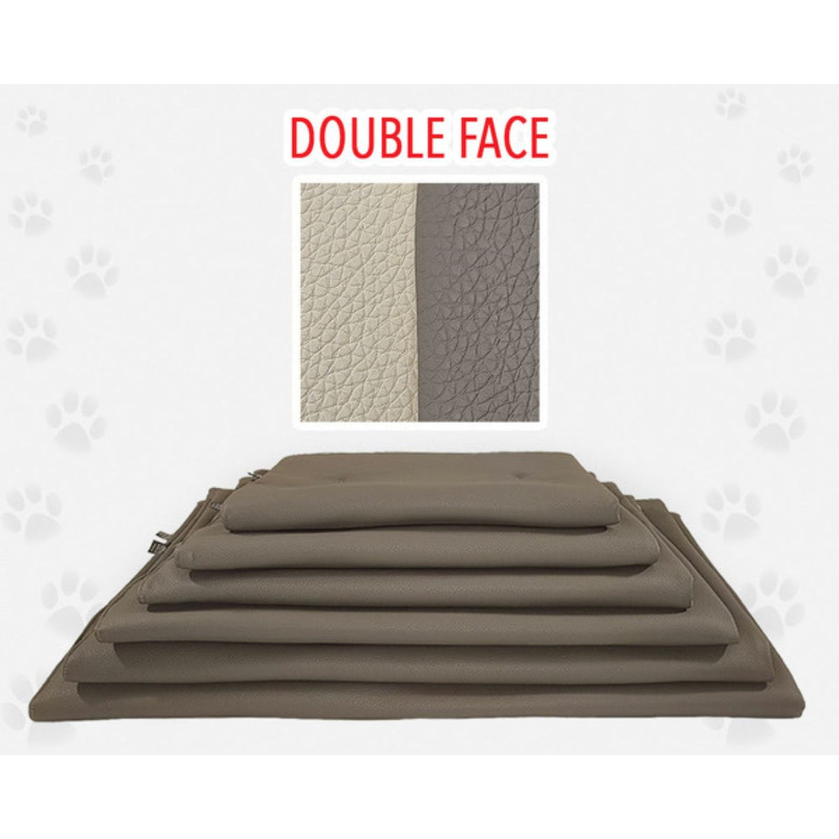 Nasonero Tappetino per Animali h.1 cm Double Beige / Marrone Trento