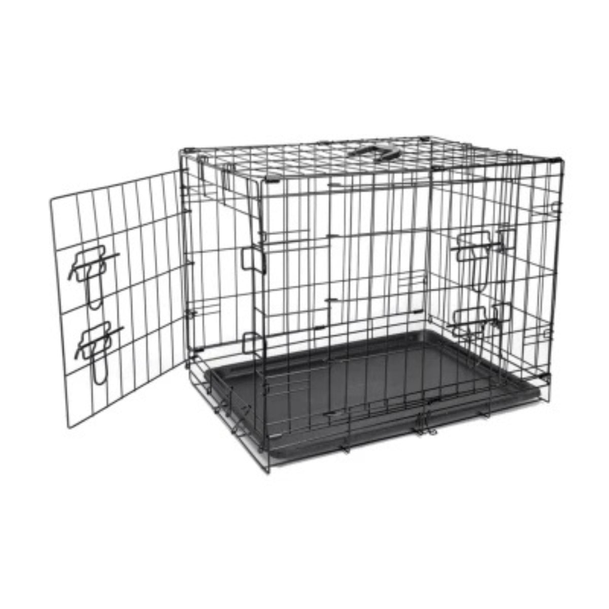 Kennel Gabbia Trasportino in Metallo per Cani e Gatti