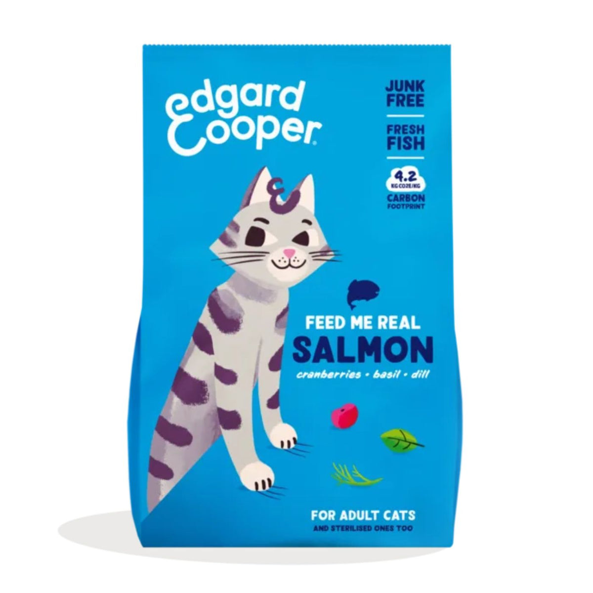 Edgard &amp; Cooper Alimento Secco Grain Free Salmone Fresco per Gatti Adulti