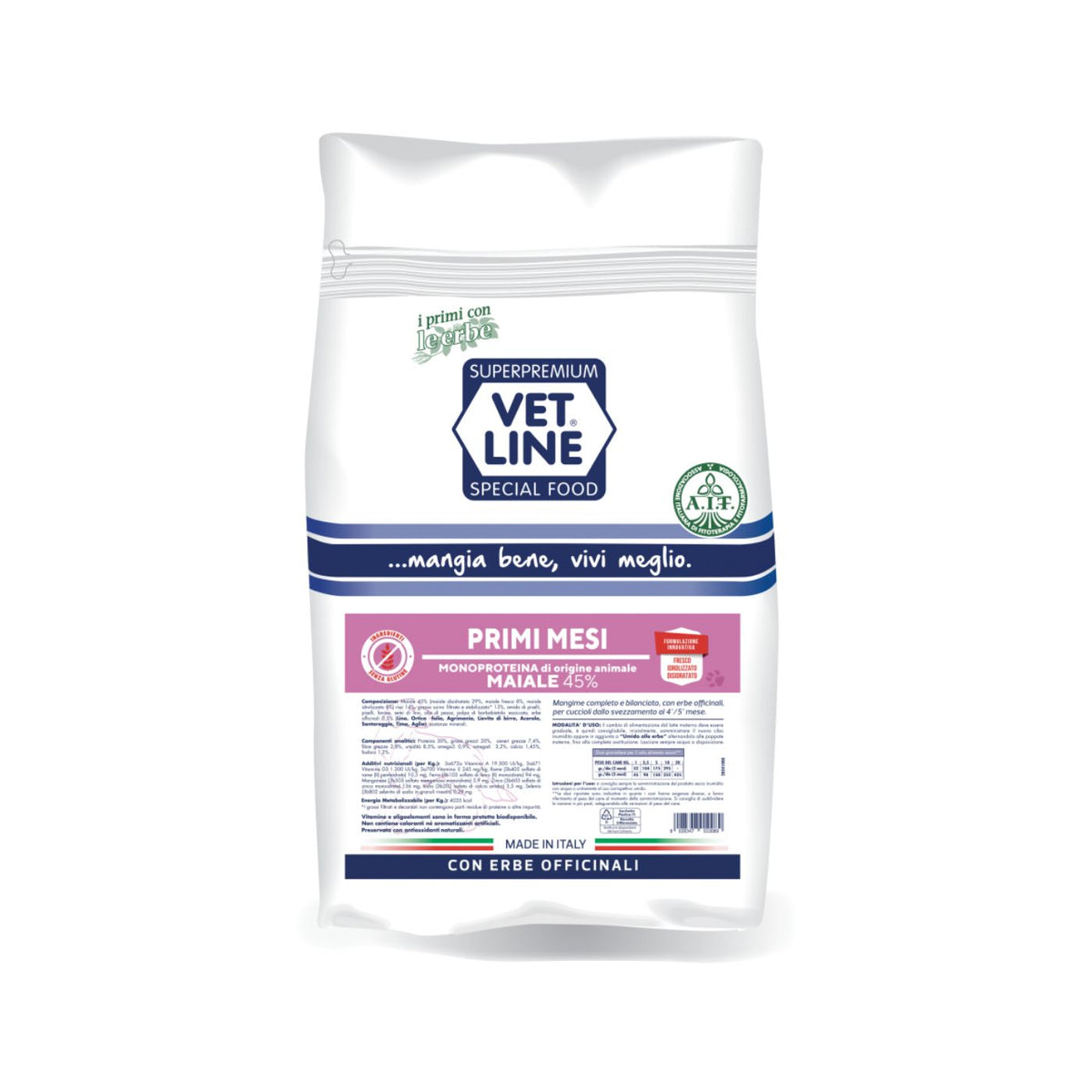 Vet Line Primi Mesi Maiale per Cuccioli Monoproteico VetLine