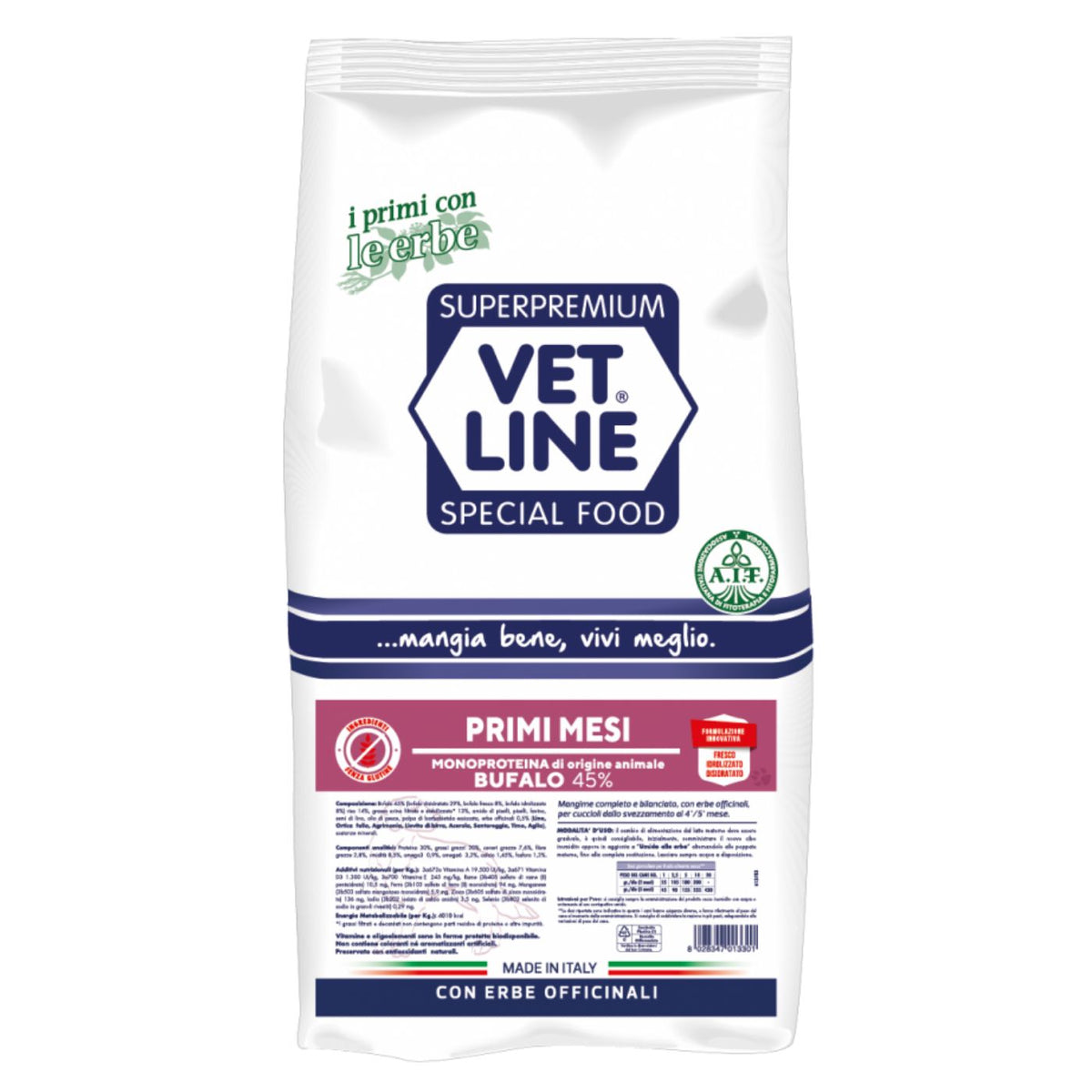 Vet Line Primi Mesi Bufalo per Cuccioli Monoproteico VetLine