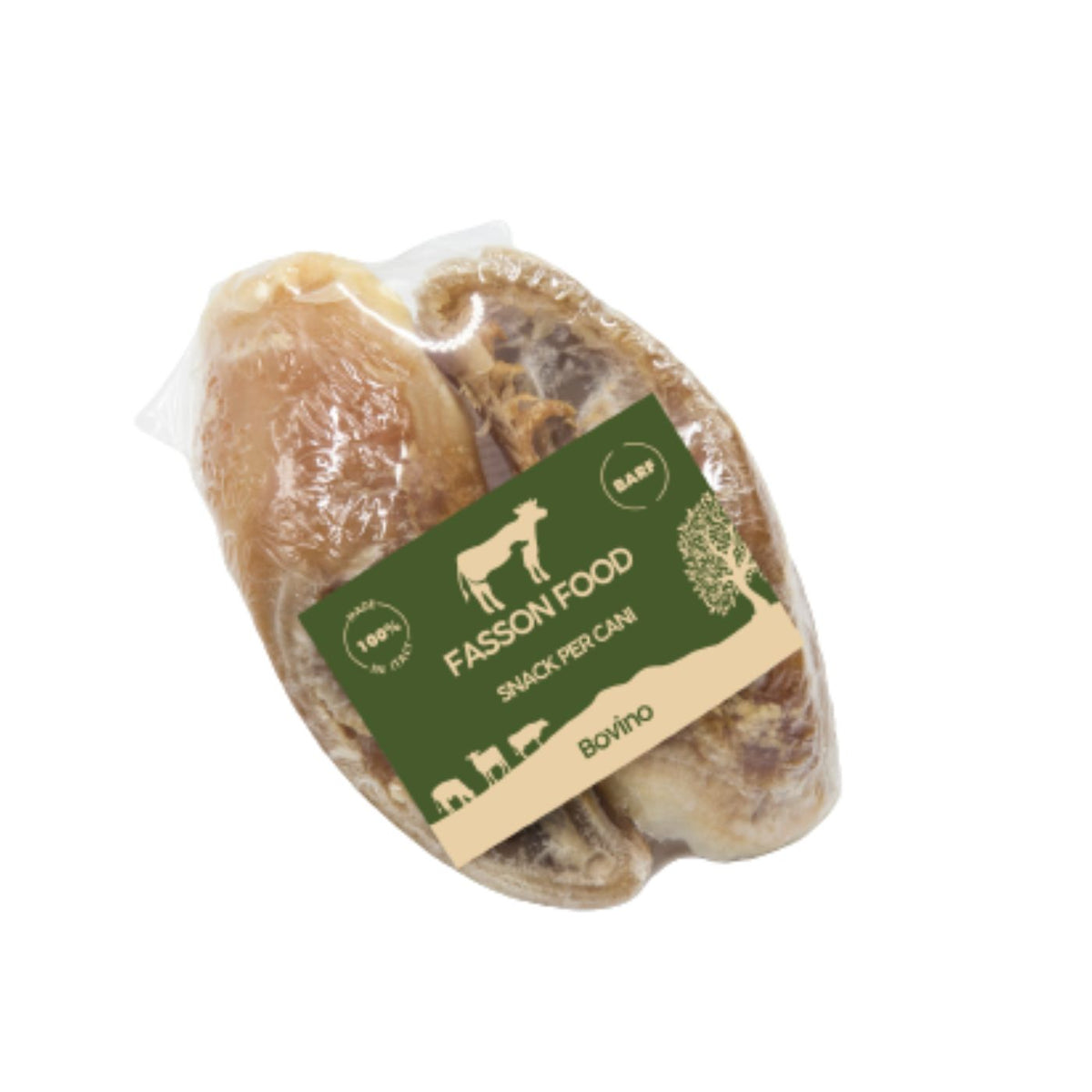 Fasson Food Zoccoli Bovini Filiera Piemontese 3 Pezzi Masticativo Naturale per Cani