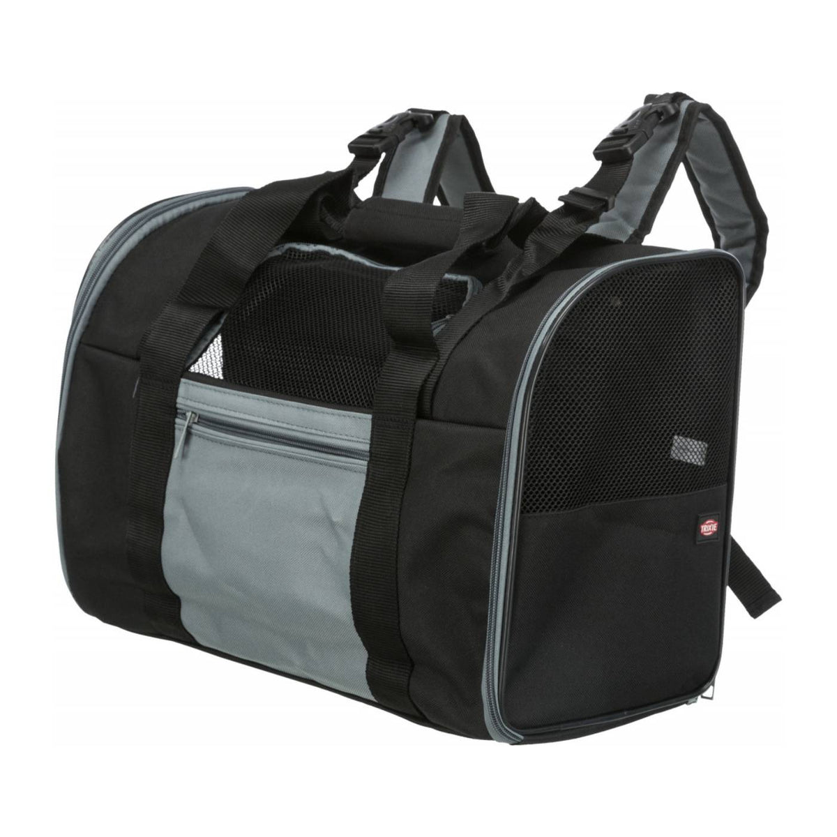Trixie Zaino Connor per Animali fino a 8kg di Peso 42 x 29 x 21 cm Nero/Grigio