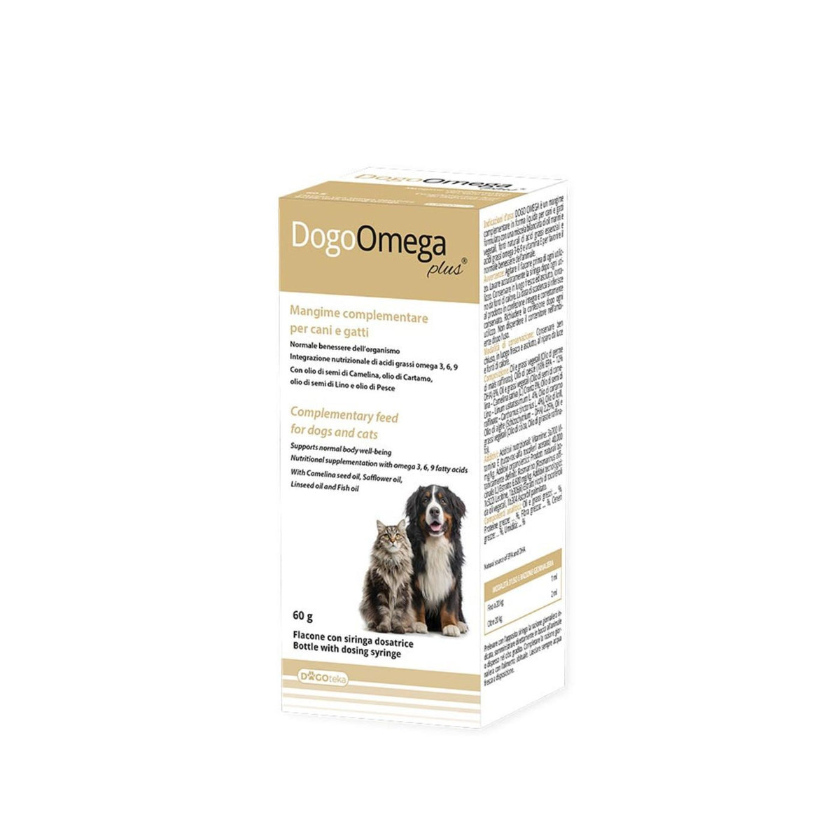 Dogoteka DogoOmega Plus Liquido per Cani e Gatti 60 g