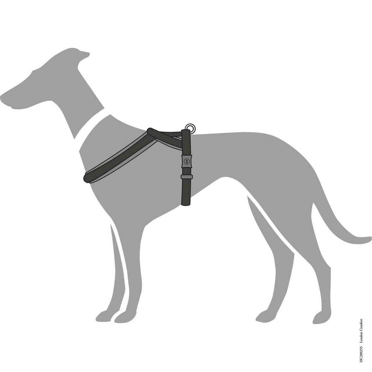 PROMO FINE SERIE !!! Hunter Pettorina per Cani London Comfort Nera