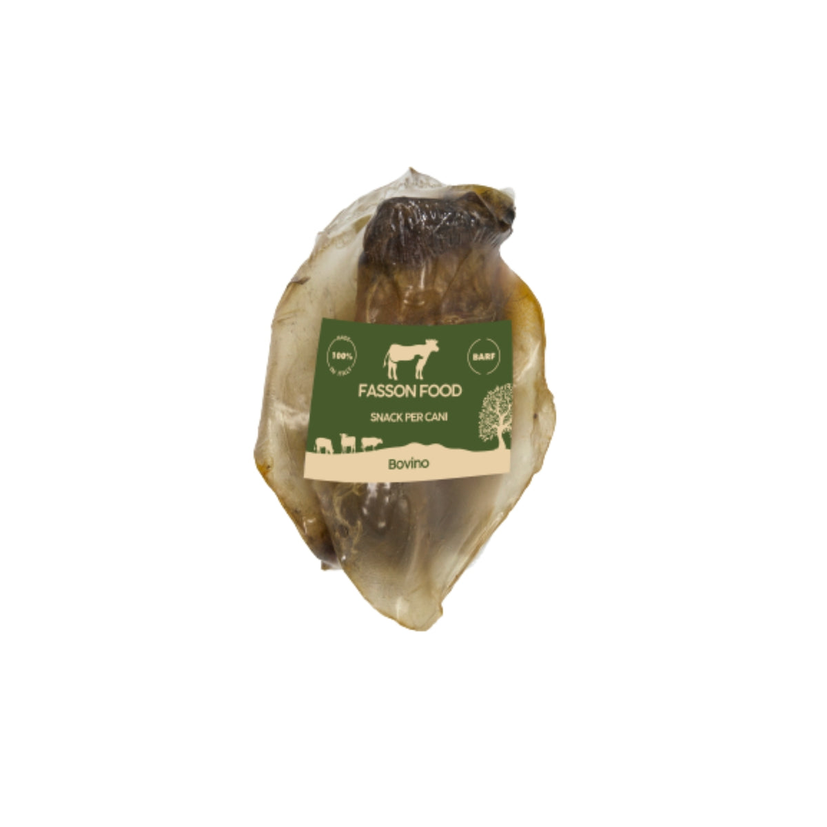 Fasson Food Orecchie di Bovino Filiera Piemontese Masticativo per Cani