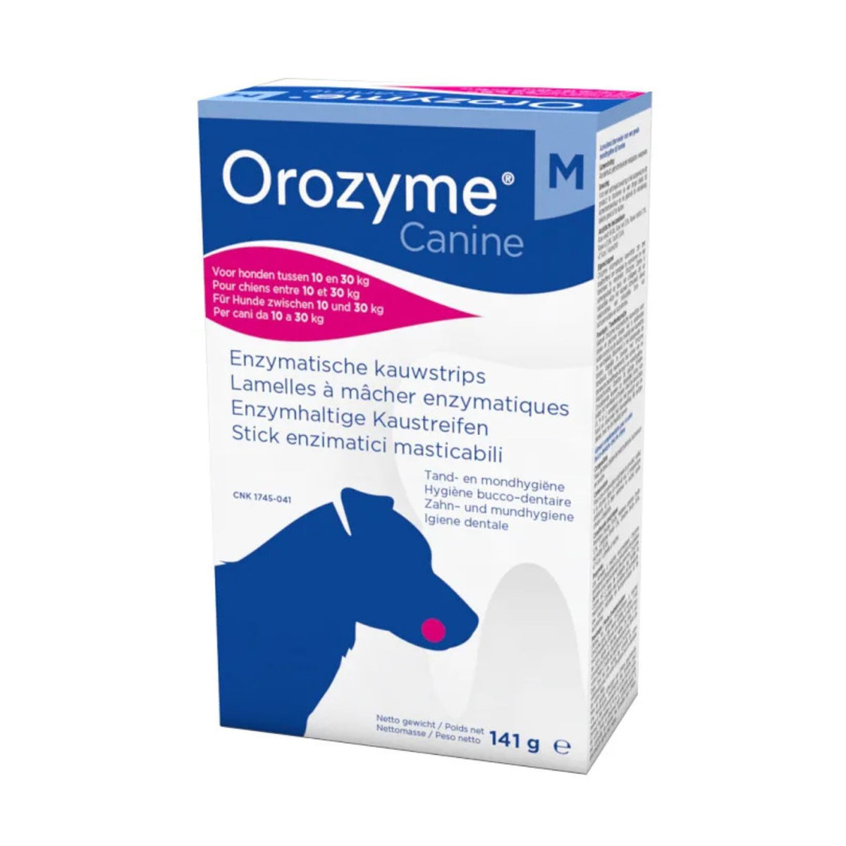 Orozyme Canine Strisce Enzimatiche Masticabili per Igiene Dentale per Cani