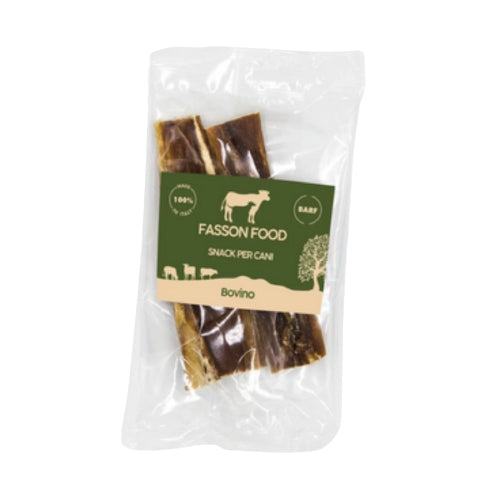 Fasson Food Pelle di Testa Filiera Bovina Piemontese 12 cm Masticativo Naturale per Cani