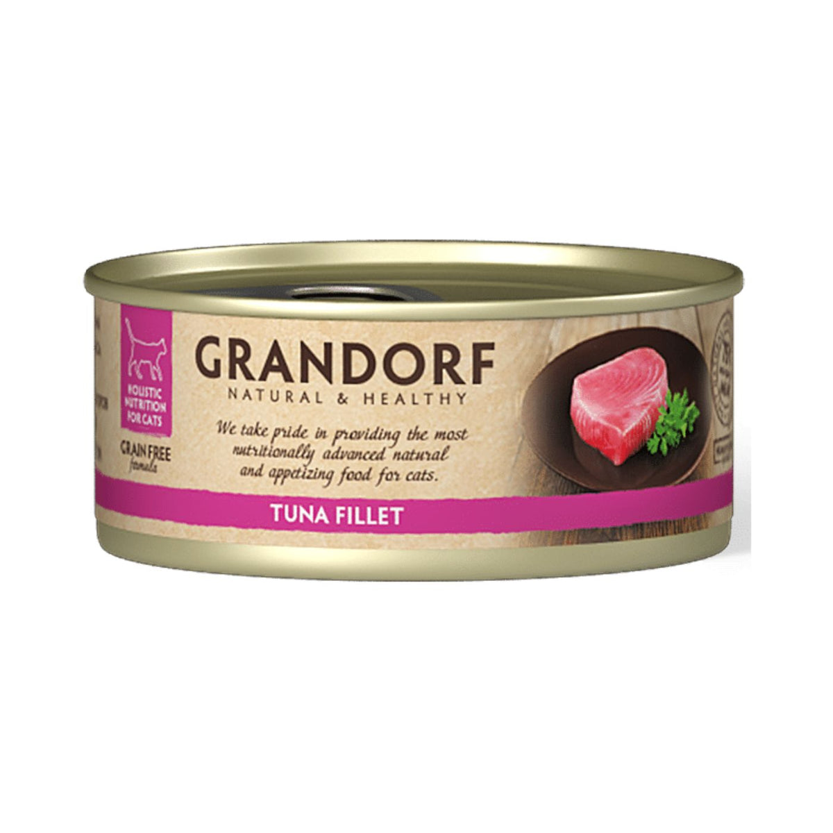 Grandorf Alimento Umido per Gatti Filetti di Tonno 70 g