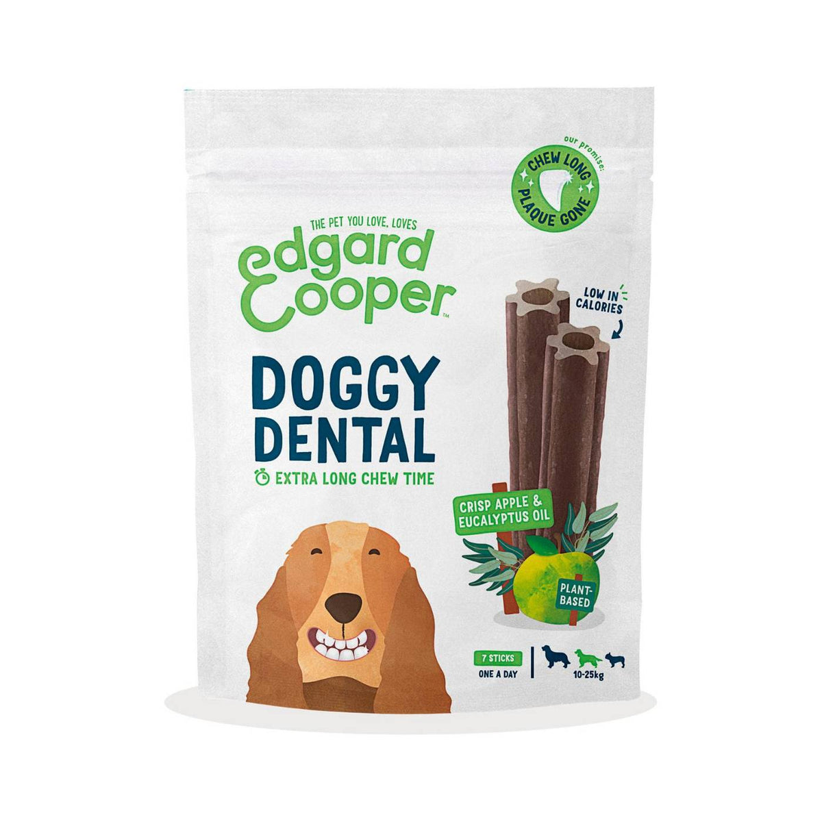 Edgard &amp; Cooper Dental Dog Mela e Eucalipto per Cani