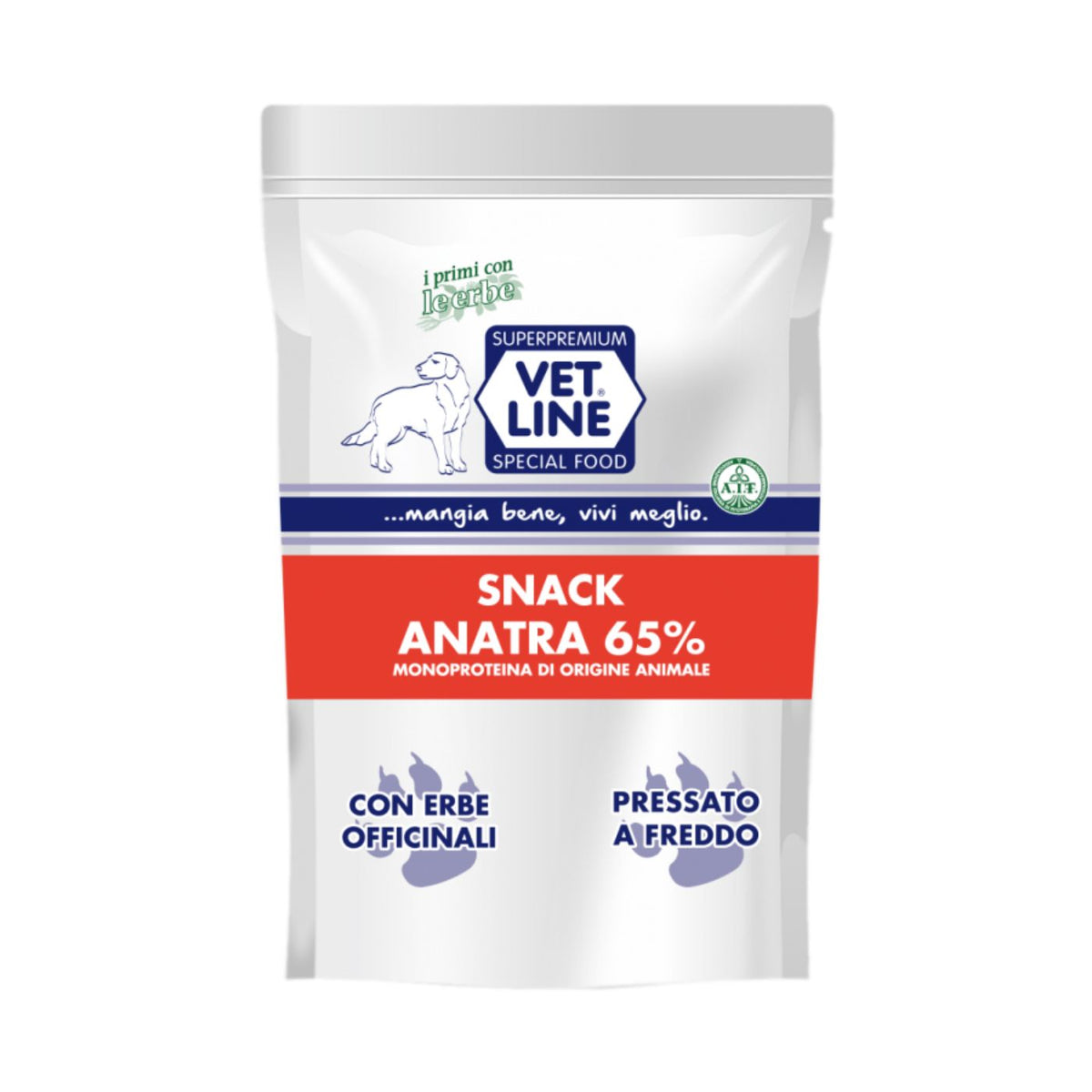 Vet Line Snack di Anatra Grain Free Monoproteico per Cani 80g Vetline