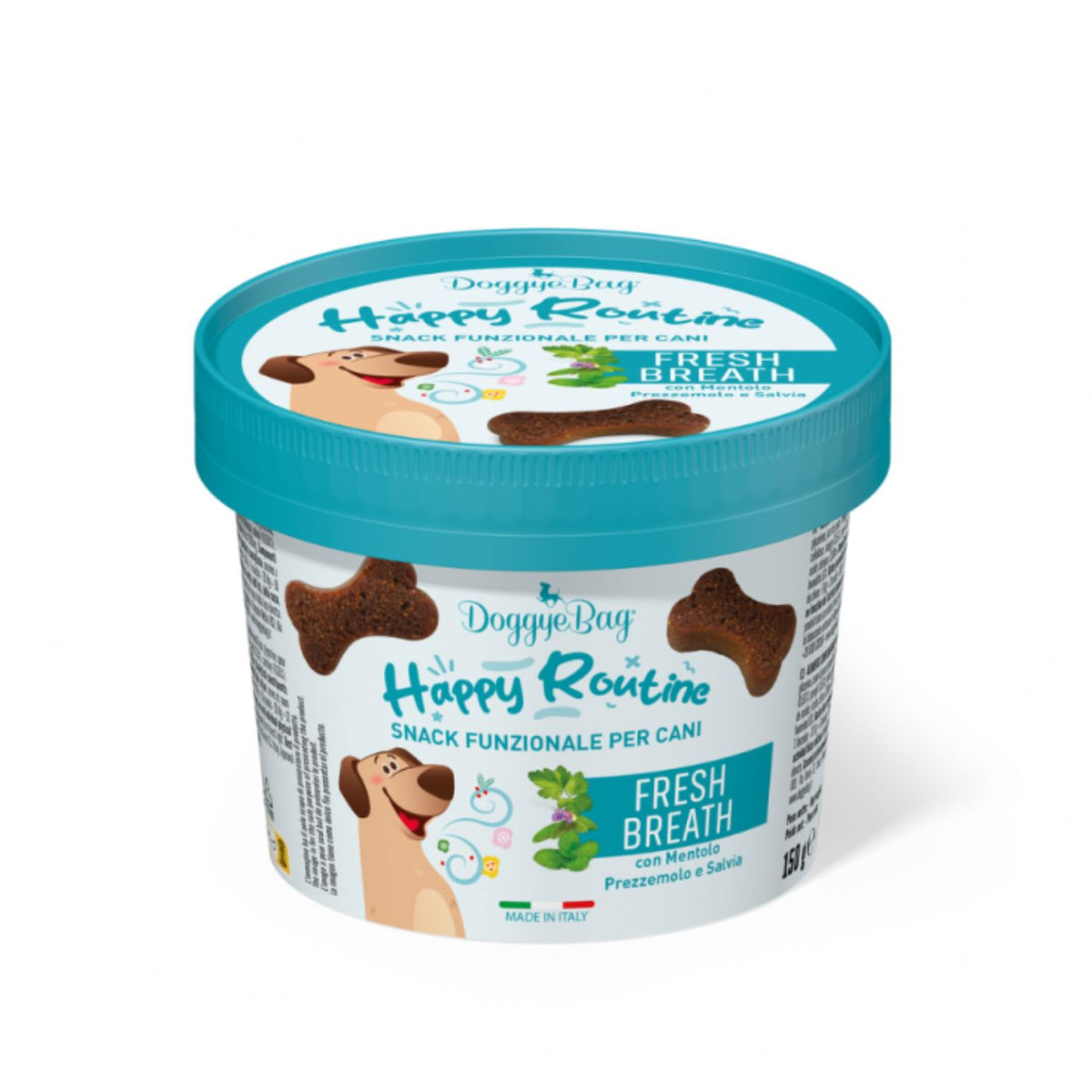 DoggyeBag Snack Funzionali per Cani Ossicini Fresh Breath  150 g