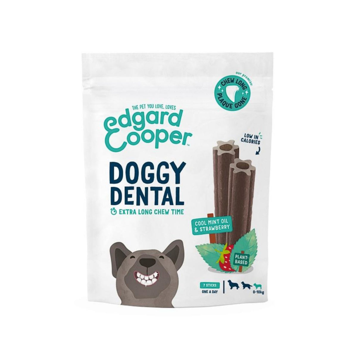 Edgard &amp; Cooper Dental Dog Menta e Fragola per Cani