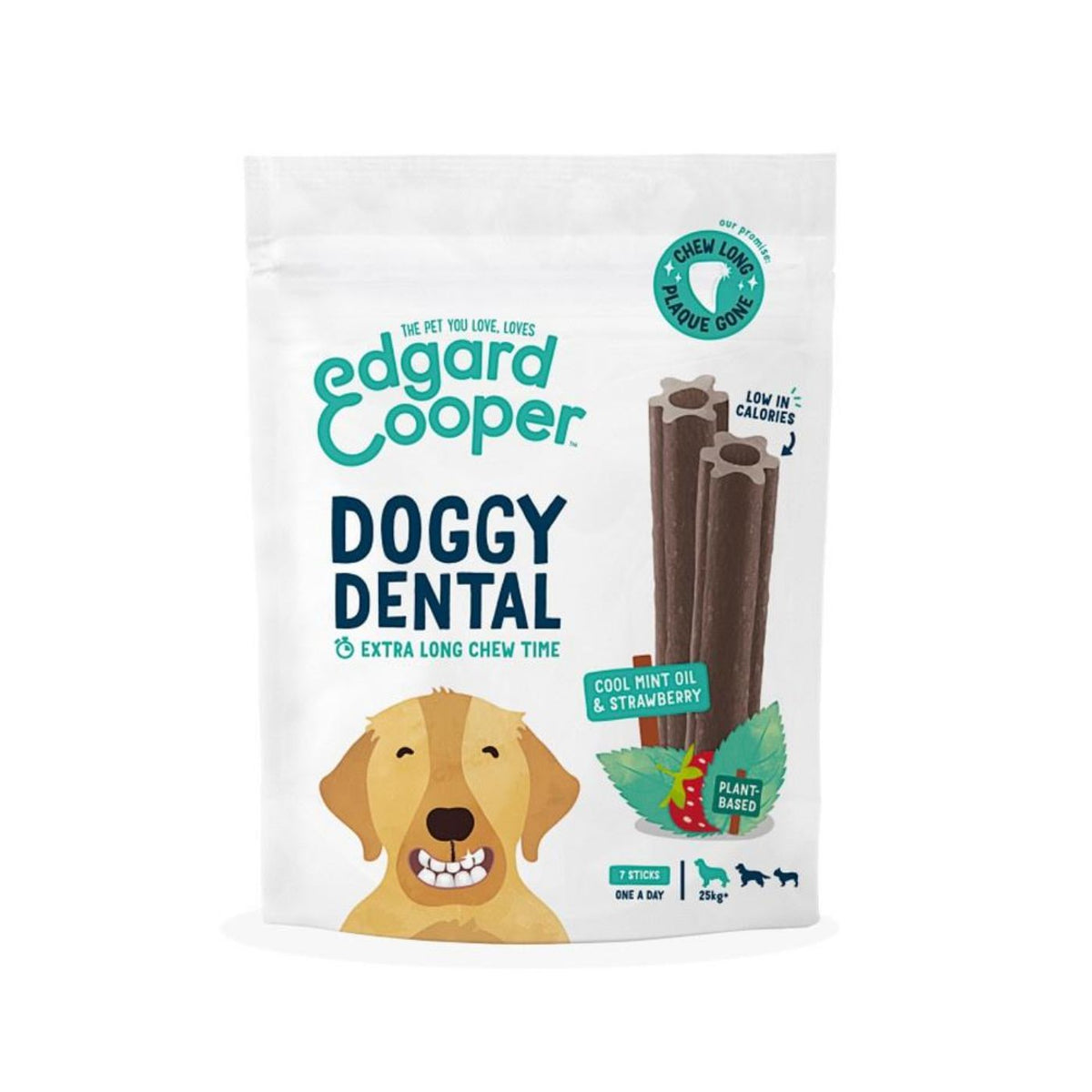 Edgard &amp; Cooper Dental Dog Menta e Fragola per Cani